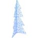 Sapin de Noël avec 160 LED bleu 150 cm acrylique