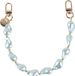 AVY Polsband Telefoonkoord | Blue Pearls | Kort Koord | Universeel voor alle Hoesjes | Geschikt voor iPhone, Samsung en meer | 32CM | Parels | Blue