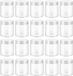 Set de 20 bocaux de stockage hermétiques transparents