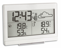 TFA Dostmann Casa - Draadloos Weerstation - Zwart - LCD - Met Buitensensor