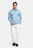 Baileys Heren Jersey Poloshirt Longsleeve Polo Ocean Blue 3XL