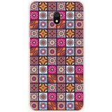 Xiaomi Redmi 8A patchwork mandala bedrukt siliconen hoesje