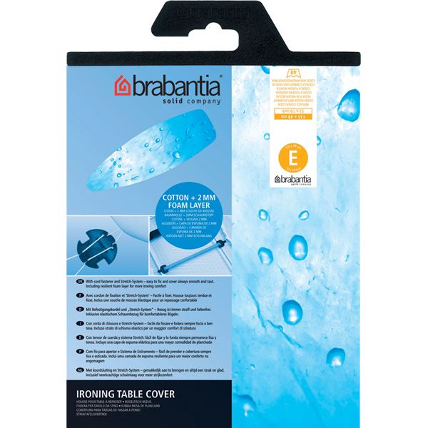 Brabantia Strijkplankhoes E - 135 x 49 cm - Blauw