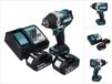 Makita DTW 700 RT clé à chocs sans fil 18 V 700 Nm 1/2" XPT Brushless + 2x batterie rechargeable 5.0 Ah + chargeur