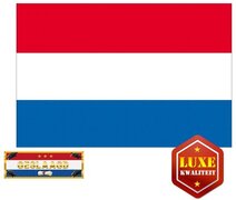 Shoppartners Luxe Nederlandse vlag voor geslaagd / afgestudeerd feestje - incl. gratis sticker