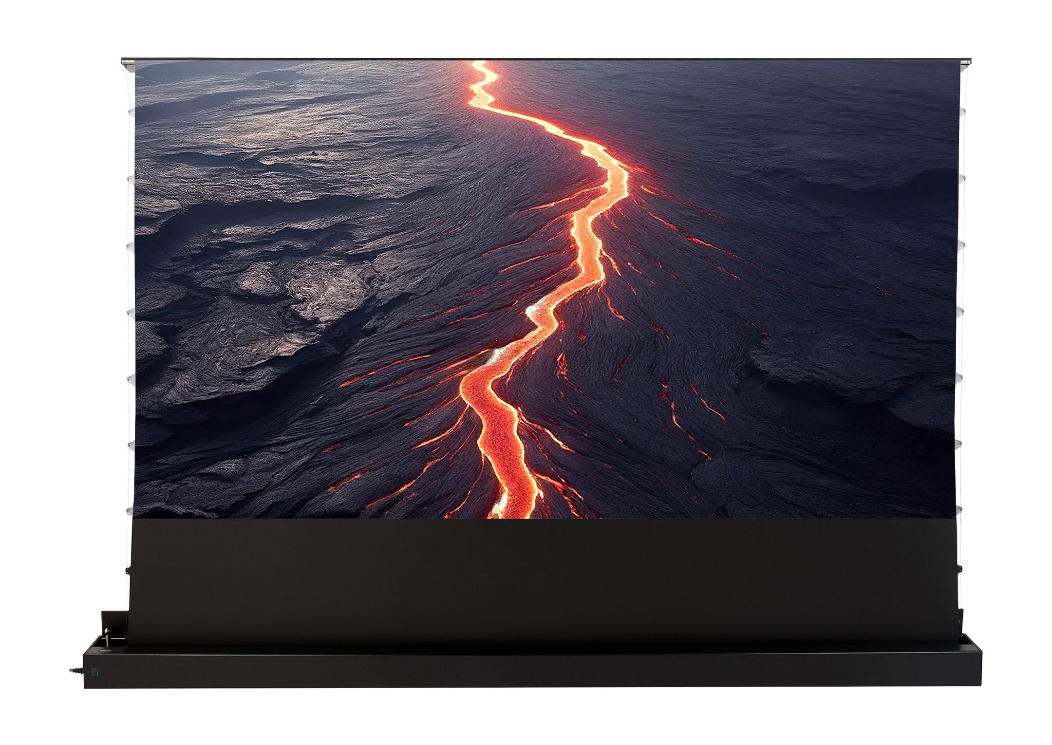 celexon UST-projectieschermen met hoog contrast voor vloergebruik - HomeCinema Plus, 130 inch zwart