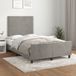 vidaXL Cadre de lit 120x190 cm gris clair velours