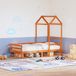 Maison Exclusive - Hemelbed voor kinderbed, warmbruin, 118x70x176,5 cm, massief grenenhout