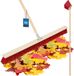 KOTARBAU® Tête de balai, Balai de rue, 105 cm, Balai de nettoyage, Balai d'extérieur, Poils en nylon durs, Balai de jardin, Balai de rue robuste, Balai dur pour extérieur, avec manche, Bois, PVC