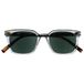 OPULIZE KOI Zonneleesbril - Groot Rechthoekig Montuur - Getinte UV400 Lens - Helder - Heren Dames - Veerscharnieren - S50-C - +3.50