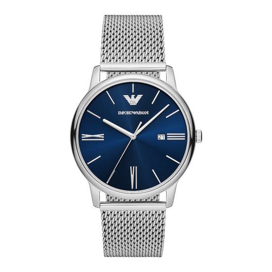Emporio Armani AR11571 Heren Horloge 42 mm - Zilverkleurig