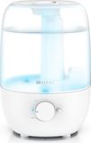 Brandson Humidificateur d'air, 2 litres, silencieux, 7 couleurs LED, blanc