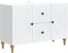 vidaXL TV-kast met lade, wit, 89 x 34,5 x 60 cm, bewerkt hout