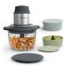 Moulinex Choppeo Party DJ610BF1 hachoir électrique 2 l 500 W Noir, Acier inoxydable, Transparent