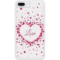 Confettis de Coeurs Love Bedrukt siliconen hoesje compatibel met iPhone 8 Plus