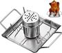 Merkloos Accessoires Barbecue Grille Argent Acier inoxydable