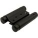 IBFM Charnière pour porte battante en acier noir mat avec ressort, ouverture des deux côtés et fermeture automatique, 100 mm, capacité de charge 22 kg