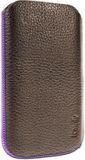 iCandy SPLASH Classic Sleeve Samsung Galaxy S4/S4 bruin/paars