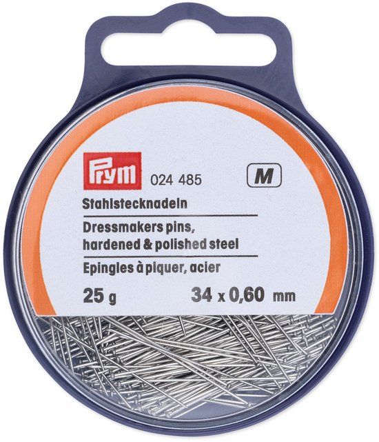 Prym Spelden staal 0,60 x 34 mm zilverkleurig