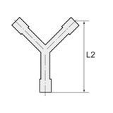 Riegler Y-reductieondersteuning, voor slang LW 4/6/4 mm, overdruk max. 10 bar, temperatuurbereik -40 °C tot 90 °C, POM