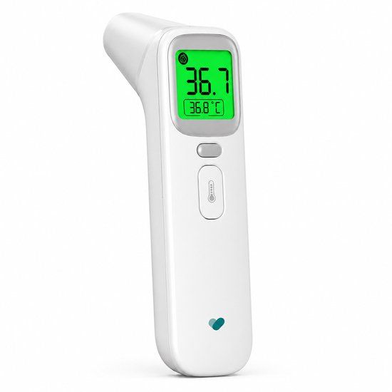 Mecura Oorthermometer Kinderen & Volwassenen - Digitaal - Infrarood - TÜV Gevalideerd - Premium White