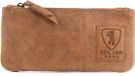 Berliner Bags Vintage leren etui met YKK-rits, robuuste etui voor pennen en accessoires - bruin