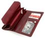 Belveder damesportemonnee, echt leder, bordeauxrood, model BW55