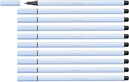 Stabilo Premium Viltstift - Pen 68 - 10 stuks - neon ijs blauw