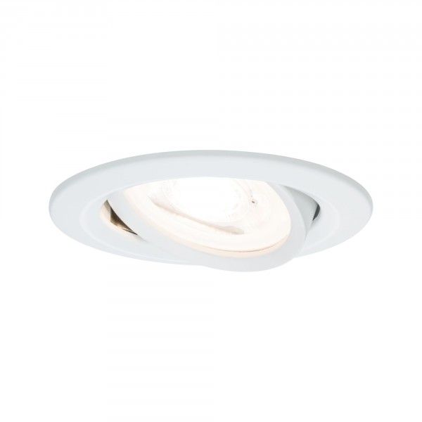 Paulmann Inbouwlamp Nova zwenkbaar rond 84mm 35W Wit mat