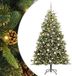 vidaXL Kunstmatige Scharnierende Kerstboom met Kegels Groen 180 cm
