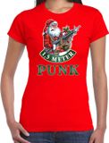Bellatio Decorations Shoppartners Bv Fout Kerstshirt / Kerst t-shirt 1,5 meter punk rood voor dames - Kerstkleding / Christmas outfit M