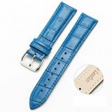 By Qubix Qubix - Geschikt voor Xiaomi Watch S4 - 41mm - Crocodile leren bandje - Blauw