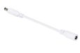 HQ Power Verlengkabel, 24 VDC, 3 A, DC stekker 5,5 x 2,1 mm, mannelijk naar bus, 20 AWG, 2 m, wit