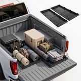 VEVOR 2 pièces glissières de plateau extensibles pour camionnettes 1422 x 533 mm HDPE, capacité de charge 226,8 kg, pour camionnettes de taille moyenne avec plateau jusqu'à 1,52 m de long, avec 2 sangles en nylon, crochets et 4 trous de montage