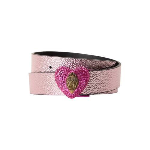 Kurt Geiger leren riem Eagle Heart lichtroze