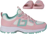 Brabo Tribute Junior Turf Hockeyschoenen Light Pink/Aqua met Slides