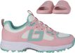 Brabo Tribute Junior Turf Hockeyschoenen Light Pink/Aqua met Slides