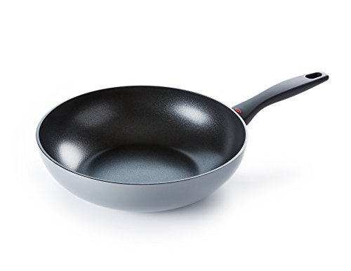 OXO Wok, Non Stick Open Wok Pan met Soft Touch Handvat - Inductie & Oven Safe Cookware - 28 cm, Zwart