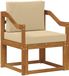vidaXL Buitensofa Massief Acacia Hout en Polyester Naturel