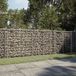 vidaXL Mur en gabion - 300x50x100 cm - Galvanisé - Argenté