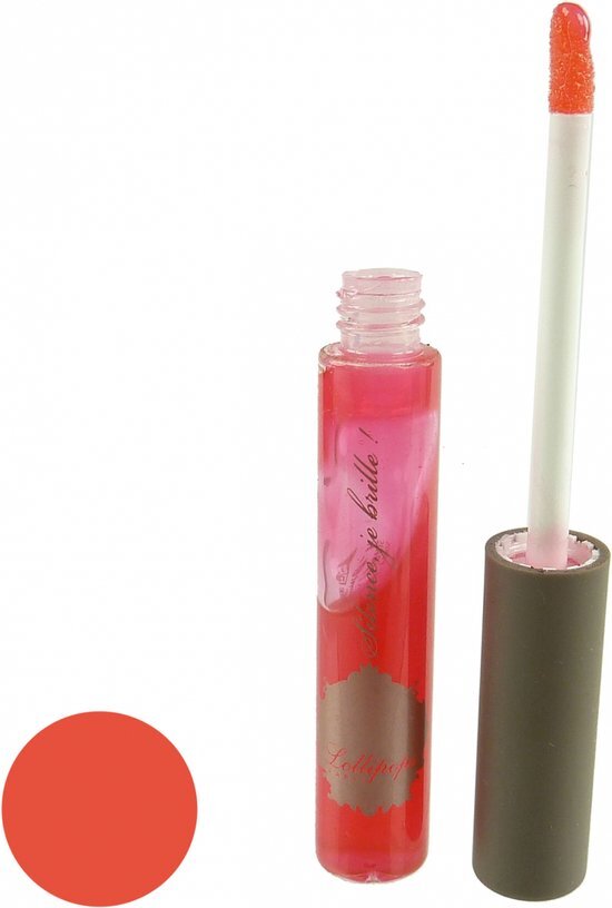 Lollipops Paris Lip Gloss Silence je Brille - Lippen Kleur Make Up SPF 12 - 5ml - Rouge Glacon