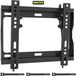 Support mural pour la plupart des téléviseurs LED LCD 17-45'' - Inclinaison - Avec vis de sécurité et niveau à bulle - VESA max 200x200mm - Jusqu'à 30kg