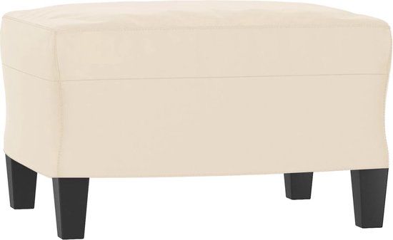 vidaXL Voetenbank 60x50x41 cm microvezelstof beige