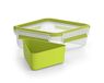 Emsa Clip & Go Broodjesdoos, 0,85 liter, Groen/Transparant