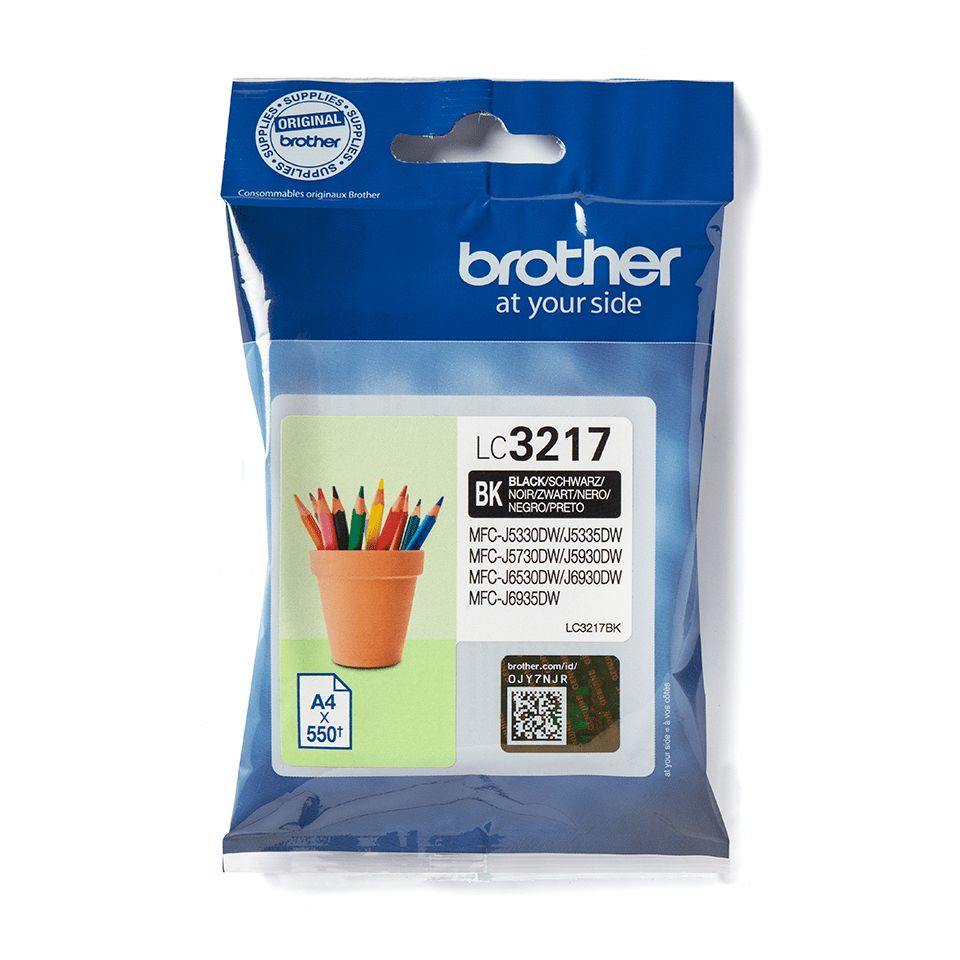 Brother LC-3217BK - Zwart - Inktcartridge - Origineel