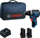 Bosch Blauw GSB 12V-31 Accu klopboorschroefmachine 12V | 2x GBA 12V 2,0Ah + GAL 12V-20 | In tas - 06019S6102