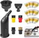 SARL Korva Brosse pour nettoyeur vapeur - Jeu de 10 brosses rondes pour nettoyeur vapeur - Brosses et buse vapeur