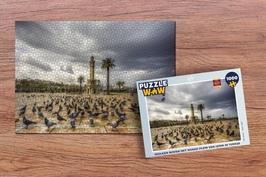 MuchoWow Puzzel Wolken boven het Konak plein van Izmir in Turkije - Legpuzzel - Puzzel 1000 stukjes volwassenen