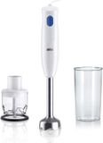 Braun Stabmixer MultiQuick MQ10.202M, 450 W, 1 snelheid, EasyTwist, BPA-vrij, wit