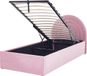 Beliani ANET - Bed met opbergruimte - Roze - Tweepersoons - Fluweel